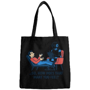 Discover AI Therapist │ Funny Artificial Intelligence Bags