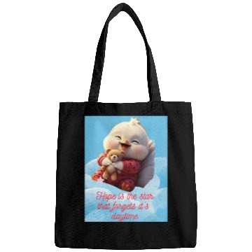 Discover Whimsical Baby Duck with Teddy Bear Bags