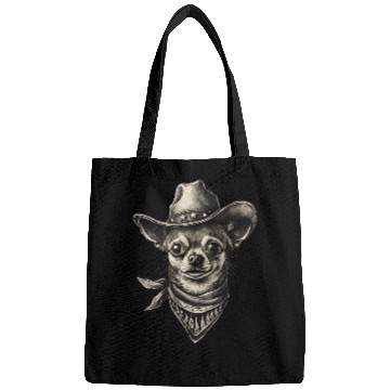 Discover Western Chihuahua Cowboy Design Bags