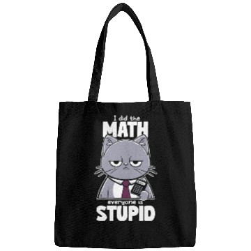 Discover Grumpy Cat Math Teacher Design Bags