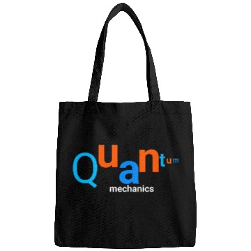 Discover Quantum Mechanics science graphic typography  Bags