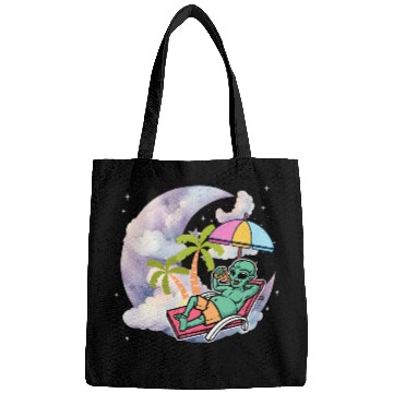 Discover Galactic Alien Relaxing with Pizza Bags