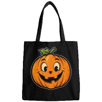 Discover Playful Jack-o'-Lantern Cartoon Design Bags