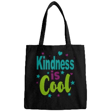 Discover Colorful 'Kindness is Cool' Typography Bags