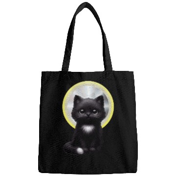 Discover Mystic Midnight Cat  Bags
