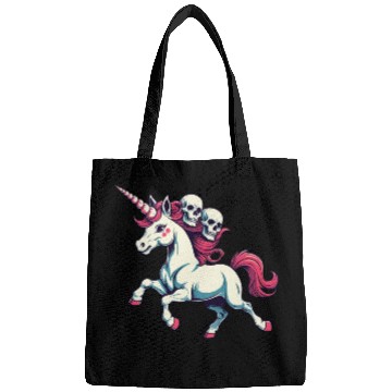Discover Dark Fantasy Unicorn with Skulls Bags