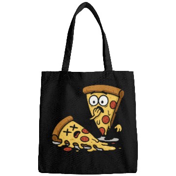 Discover Pizza Slice Cartoon Expression Bags