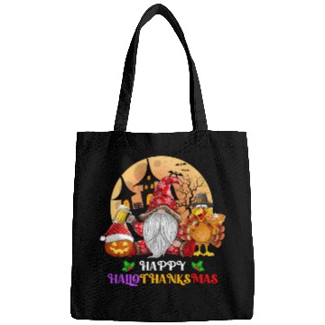 Discover Happy Hallothanksmas Halloween Thanksgiving Xmas Bags