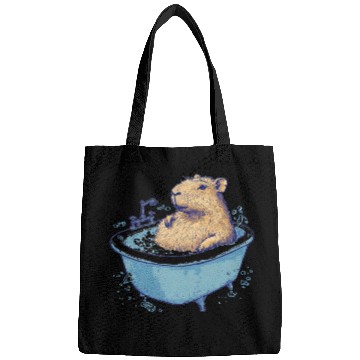 Discover Capybara is Enjoying Its Bathtub Bags