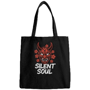 Discover Demon Mask Cherry Blossom Design Bags