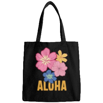 Discover Tropical Aloha Floral Design Bags
