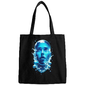 Discover Futuristic Water-Alien Portrait Bags