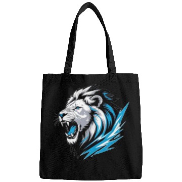 Discover Electric Lion Roar Graphic Bags