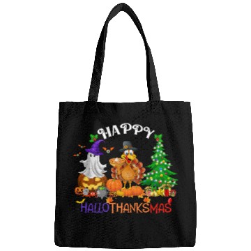 Discover Retro Happy HalloThanksMas  Bags