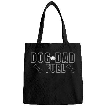 Discover Dog Dad Fuel Graphic Bags