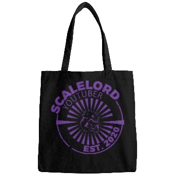 Discover scalelord head logo purple Bags