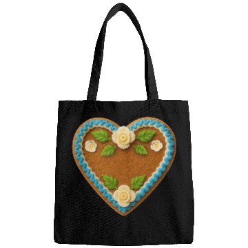 Discover Heart-Shaped Gingerbread Cookie with Floral Icing Bags