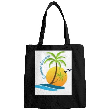 Discover Tropical Sunset Beach Scene Bags