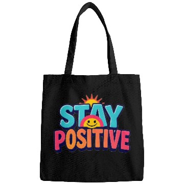 Discover Vibrant Stay Positive Sun Design Bags
