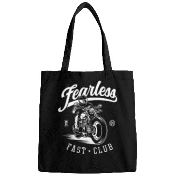 Discover Fearless Motorcycle Club Logo Design Bags