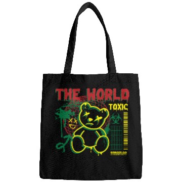 Discover Toxic World Kawaii Bear Artwear Bags