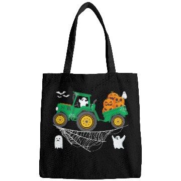 Discover Halloween Tractor Farming Pumpkin Farm Spooky Boy Bags