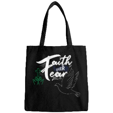 Discover Faith Over Fear Inspirational Design Bags