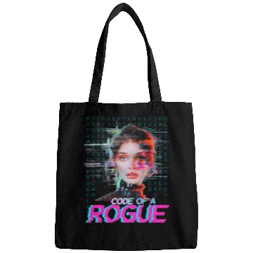 Discover Futuristic Digital Rogue Illustration Bags