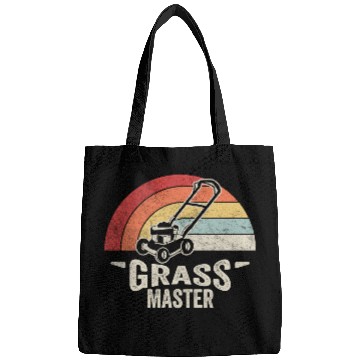 Discover Grass Master Lawn Mowing Lawn Mower  Funny Retro Bags