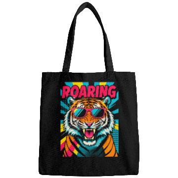 Discover Vibrant Roaring Tiger with Sunglasses Bags