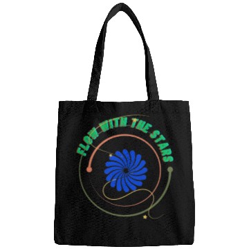 Discover Cosmic Spiral with Stars and Text Bags