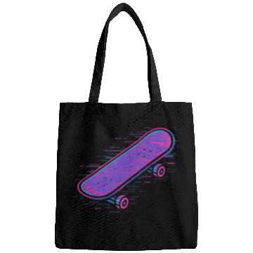 Discover Neon Retro Skateboard Design Bags