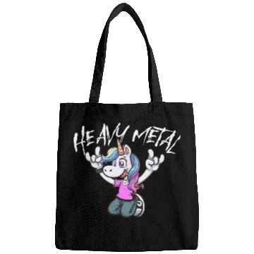 Discover Vibrant Unicorn Rock Hand Design heavy Metal Bags
