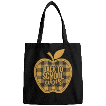 Discover Plaid Back to School Vibes Apple Bags