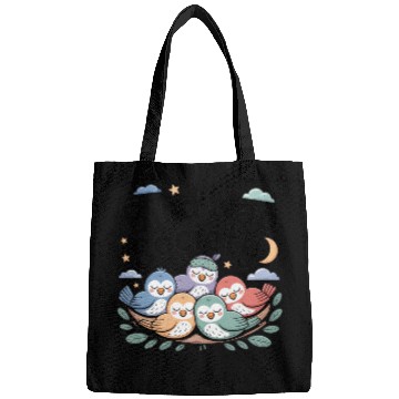 Discover Bird Nap Society | Cute Lazy Sleeping Birds Bags