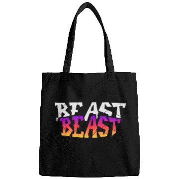 Discover Retro Graffiti Beast Logo Design Bags
