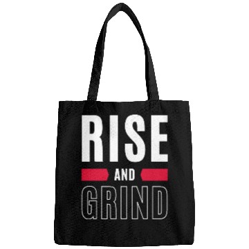 Discover Inspirational Rise and Grind Motivational Design Bags