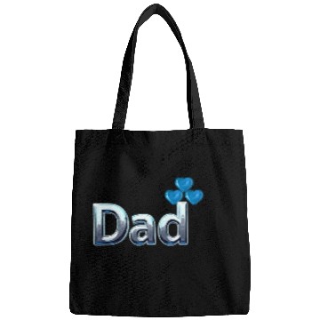 Discover Blue Heart Balloon Dad Design Bags