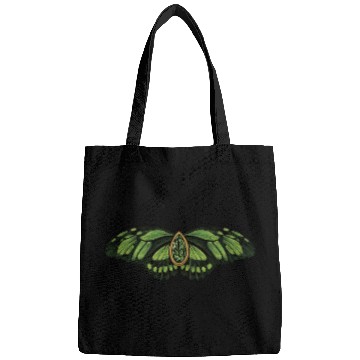 Discover August Green Peridot Dido Longwing Butterfly Art Bags
