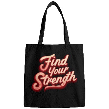 Discover Find Your Strength Retro Neon Bags