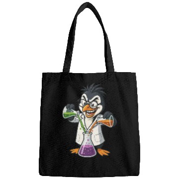 Discover Crazy Professor Penguin Chemist Nerd Experiment Bags