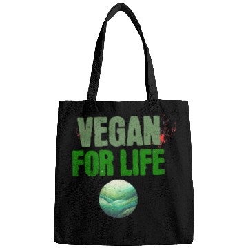 Discover Vegan for Life Earth Theme Design Bags
