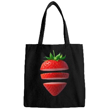 Discover Deconstructed Strawberry Illustration Bags