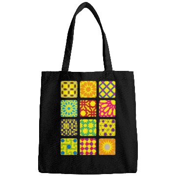 Discover Colorfull Geometric squares Bags