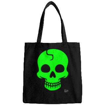 Discover Neon Green Skull Halloween Design Bags