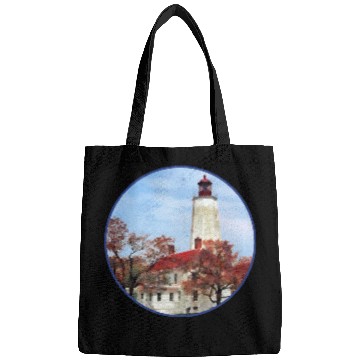 Discover Lighthouse at Sandy Hook NJ Bags