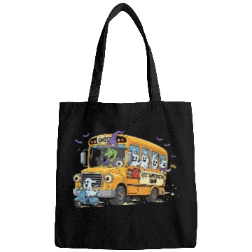 Discover Witch and Ghost Squad on Haunted Bus Bags