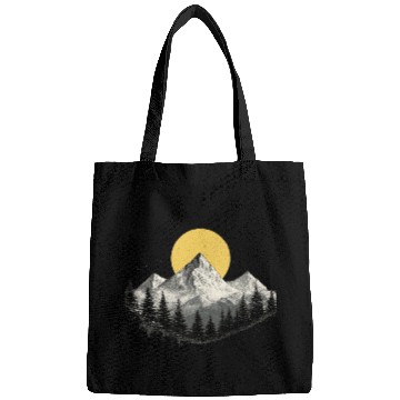 Discover Mountain Silhouette with Full Moon Bags