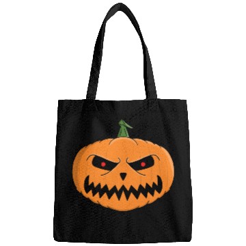 Discover Menacing Jack-O'-Lantern Halloween Design Bags