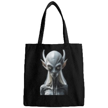 Discover Futuristic Alien Creature Illustration Bags